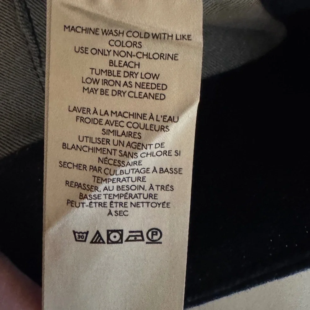 Maeve Colette Sparkle Denim Pants Womens 26 Blue Cropped Wide Leg Anthropologie - Picture 6 of 9